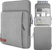 [CZKE] 9-11 Inch Tablet Sleeve Bag Carrying Case with Storage Pockets for Samsung Galaxy Tab S6 Lite for Galaxy Tab S7 for iPad (Color : Gray)