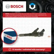 Diesel Fuel Injector fits CITROEN DISPATCH U6U 2.0D 00 to 06 Nozzle Valve Bosch