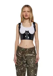 [Poster Grl] My Type Underbust Corset- Patent Black