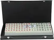 WEKAMOS 1set Mini Mahjong Set Portable Mahjong Game Kit for Travel Outdoor Fun and Parties Compact Tiles Storage Box for Family Gatherings and Camping Activities