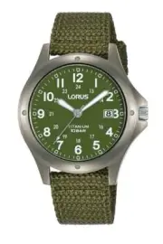 Lorus Gents Military Titanium Watch RG901CX9 (RG875CX9 re-issue)