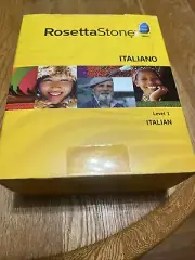 Rosetta Stone Italian Level 1 Version 3 WIN & MAC 6 CD's New Headset, Manual DR5