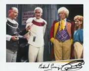 Doctor Who Autograph: COLIN BAKER & MICHAEL CRAIG (Trial) Signed Photo