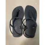 巴西拖鞋 HAVAIANAS黑色葉子造型涼鞋