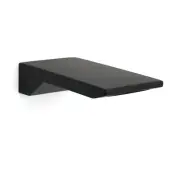 Bathroom Matt Black Square Bathtub Waterfall Filler Outlet 1/2" End Wall Spout