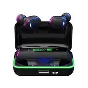Mini TWS Wireless Bluetooth 5.1 Sports Stereo In-Ear Headphones With Mic For Esports Gaming - Black