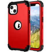 MCC Impact iPhone 13 Mini Shockproof 3in1 Rugged Case Cover Apple 13Mini [Red]