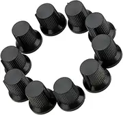 SUPVOX 10Pcs Volume Control Knobs for Electric Guitar Durable Knurled Shaft Replacement Caps for Bass Instruments Easy Install Non Deforming for Amplifier Adjustments