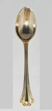 FB Rogers GOLDEN AMERICAN CHIPPENDALE (Gold Electroplate) TEASPOON