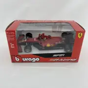 Ferrari SF21 2021 #16 / #55 Charles Leclerc Sainz F1 Model Car 1:43 burago NIB