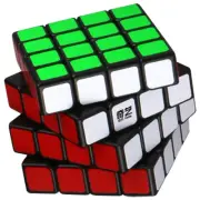 QiYi QiYuan W 4x4x4 Magic Cube Black Bright-Light Stickers 4x4 Speed Puzzle Cube