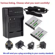 Battery or Wall Charger for Casio NP-40 Exilim Zoom EX-Z1000 EX-Z600 Camera