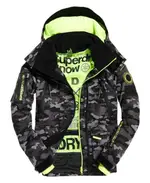 跩狗嚴選 出清賠本價 極度乾燥 SUPERDRY 跩狗嚴選 RESCUE 滑雪 防風 防水 風衣 雪衣 外套 滑雪夾克 科技布料 灰迷彩 螢光綠