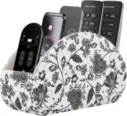 Desktop Leather Remote Control Holder,Tv Remote Caddy/Tray Bedside Table Organiz