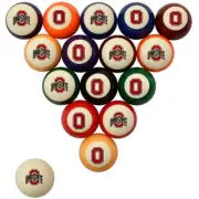 Ohio State Buckeyes Billiard Ball Set - Standard Colors