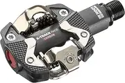 LOOK Cycle - X-Track Race Carbon MTB Pedals - Standard SPD Mechanism Compatible - Carbon Body - Chromoly+ Axle - Large Platform - Extremely Reliable Clipless Pedals