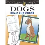 DOGS DRAW AND COLOR
