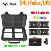 Aputure Amaran AL-MC RGB Led Video Light 4 Light Travel Kit with Charging Case