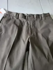 NWT - Dockers Signature Khaki Performance Stretch Dark Khaki Flat Front Pants -