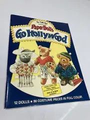 The Teddy Bear and friends Paper Dolls GO HOLLWOOD gone with the tidal wave “86