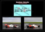 1/32 Scale Decals for F1 McLaren MP4/1, Lauda & Watson 1982