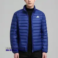 在飛比找Yahoo!奇摩拍賣優惠-Adidas 阿迪達斯 愛迪達冬季羽絨棉服 輕量開衫外套 男