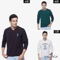 在飛比找momo購物網優惠-【NAUTICA】男裝 休閒長袖T恤(多款任選)