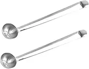 Cabilock Stainless Steel Olive Spoon Set of 2 Small Kitchen Tool Serving Utensils Pickle Cherry Jar Spoon