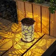 Solar Lanterns Garden Decor, Outdoor Waterproof Hanging Solar Lantern Lights Solar Decorations Gardening Gifts for Backyard Porch Patio Table Yard Balcony Lawn Pathway