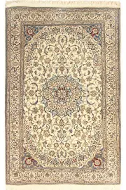 Nain Habibian Medallion Wool & Silk Rug - 220x134 cm by Cyrus Rugs