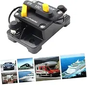 DRESSOOS 48v Circuit Breaker Circuit Breaker Fuse Reset Circuit Breaker Black Car Circuit Breaker