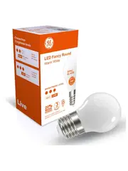 GE 5.2W LED Opal ES Fancy Round Warm White Globe