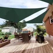Paradise 12'X12'X12' Sun Shade Sail Triangle Canopy Permeable Cloth Fabric