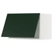 METOD wall cabinet horizontal, white/Havstorp deep green, 60x37x40 cm