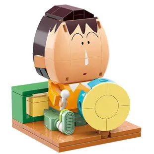 【震撼精品百貨】蠟筆小新_Crayon Shin-chan~Qman啟蒙積木 蠟筆小新公仔 阿呆*46725