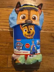 Nickelodeon Paw Patrol Snuggle Wrap Chase Cape Soft Blanket Comfy Throw Blue NWT