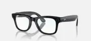 Ray-Ban Meta Wayfarer RW4006 Smart Glasses Black Frame Transparent Lenses (New)