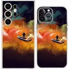 Artistic Sci-Fi Lost In Space Boat Case Cover Silicone / Shockproof / MagSafe