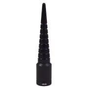 Black Spiral Spiked Stubby Aluminum Short Screw In Antenna 4" Fits Any KIA Model (for: Kia)
