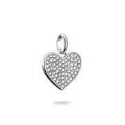 Buy Connect Charm pavé-heart by Thomas Sabo online - THOMAS SABO Australia