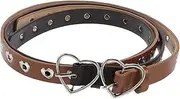 [WESIEVYA] Love Belt Dress Belt Belts for Men Belt Without Buckle Chain Belt for Women Goth Belt For Men Stretch Ladies Belts for Jeans Choker Western Belt Women Waist Imitation Leather