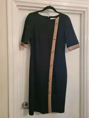 Phase Eight Size 10 Black And Tan Dress