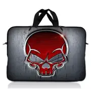 10" 10.1" 10.2" 9 8 Laptop Sleeve Netbook Sleeve Bag Case Cover Tablet Red Skull