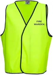 [HolyShirt HI-VIZ] FIRE WARDEN' SAFETY DAY or DAY/NIGHT VEST