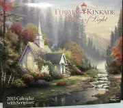 NEW 2013 THOMAS KINKADE Lg Wall Calendar Scripture Painter of Light Bible Verses