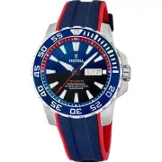 Festina Diver Rubber Strap Blue Dial Day/Date Quartz F20662-1 200M Mens Watch