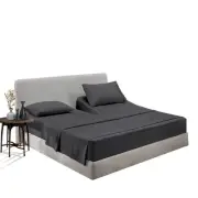 34" King Split Top Flex Head Sheet 100% Egyptian Cotton Sheet Set 1000 Thread...