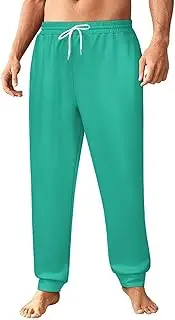 [Generic] Men's Sweatpants, Deep Sea Green-183, Polyester Joggers, Sweatpants Jogging Pants for Workout Running