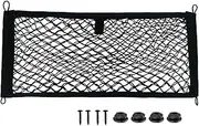 Kingsea Car Mesh Bag, Storage Net for Camping, Car, Organiser Ooffre Ooiure (25 x 55 cm), Storage Net for The Boot