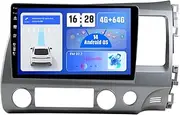 10" Double Din Android 14 for Honda Civic RHD 2006-2011 Car Stereo GPS Navi Head Unit SWC USB DAB FM AM WiFi 4G+64G